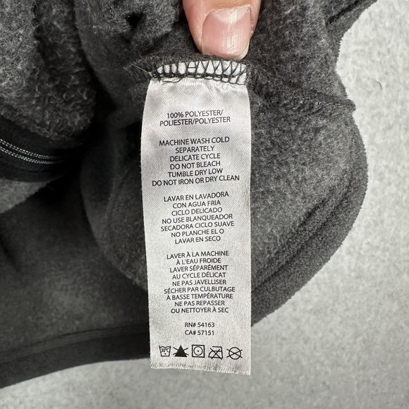 Calvin Klein Performance Gray Zip Up Fleece Vest Women's Size Large - Picture 7 of 7